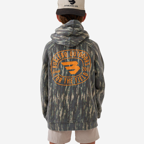 Youth Vintage Washed Graphic Hoodie - Field Badge — image 3