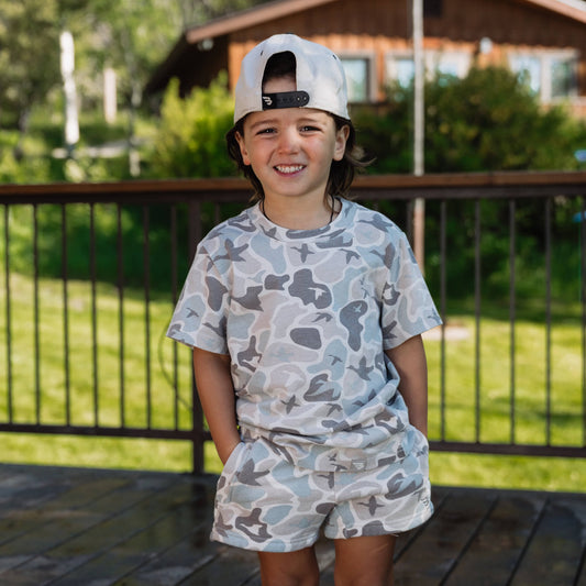 Youth Vintage Washed Tee - Mallard Mayhem Camo