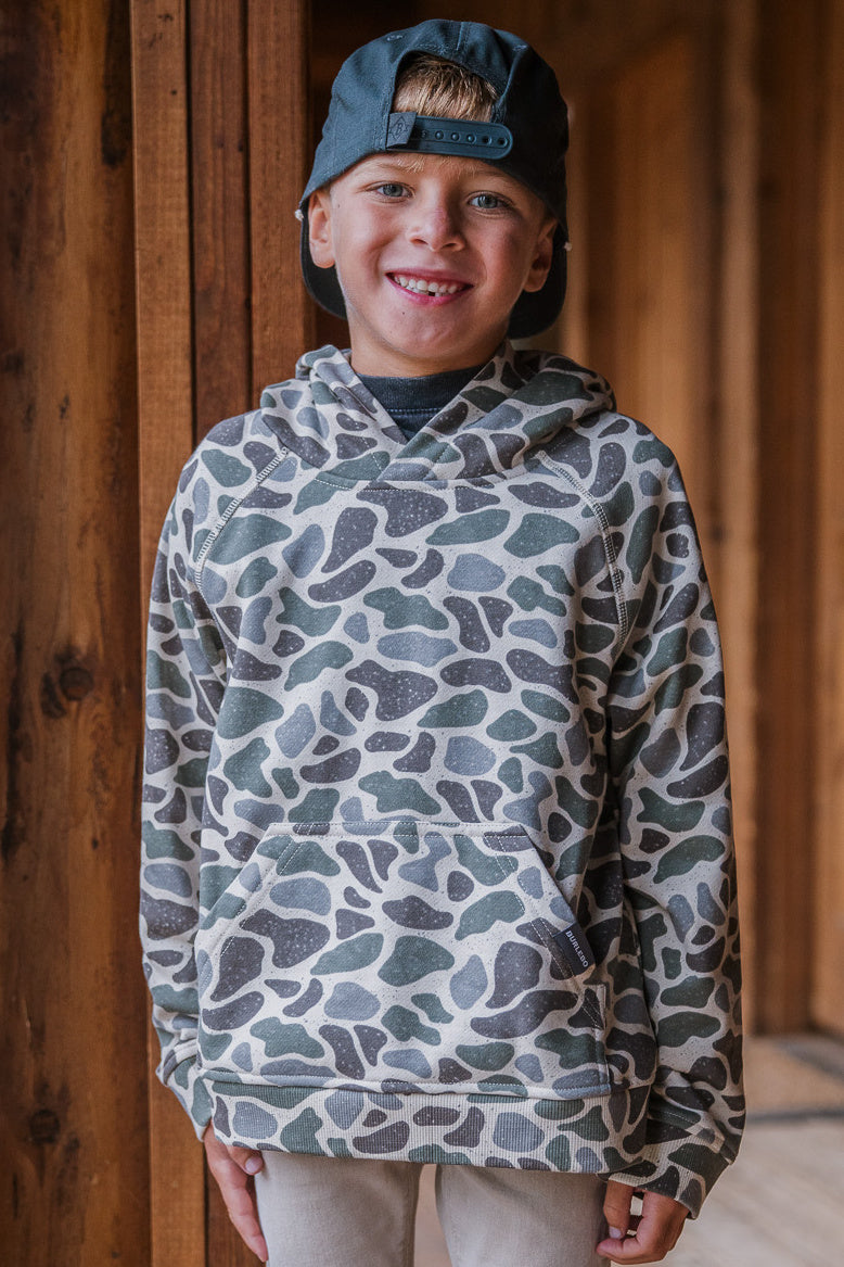 Youth Fleece Hoodie - Classic Deer Camo