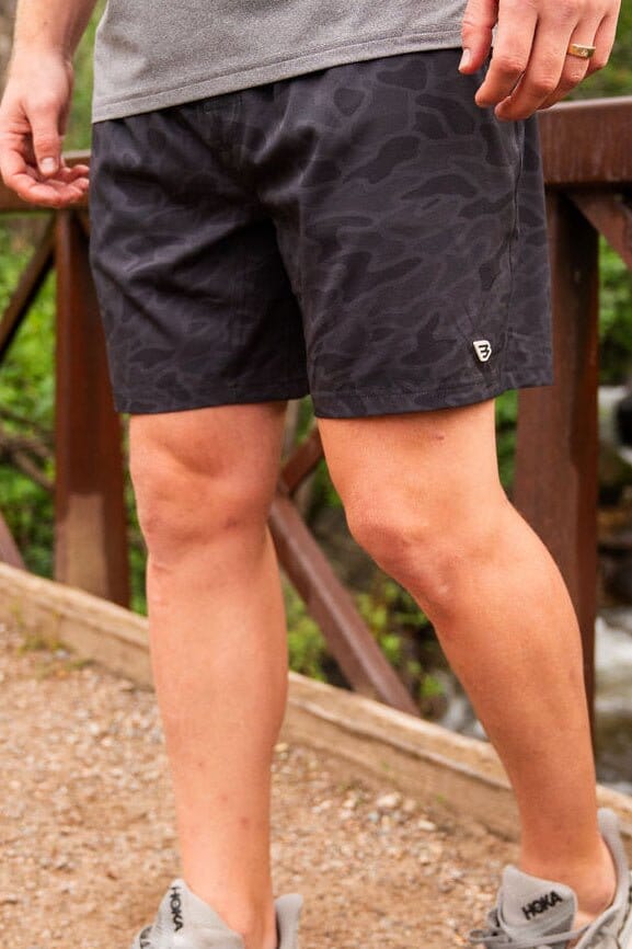 Athletic Short - Black Camo - Black Liner - BURLEBO