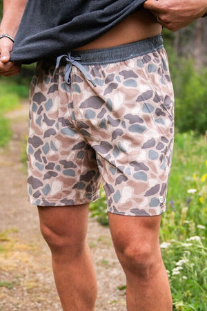 Athletic Short - Pintail Camo - Grey Liner - BURLEBO