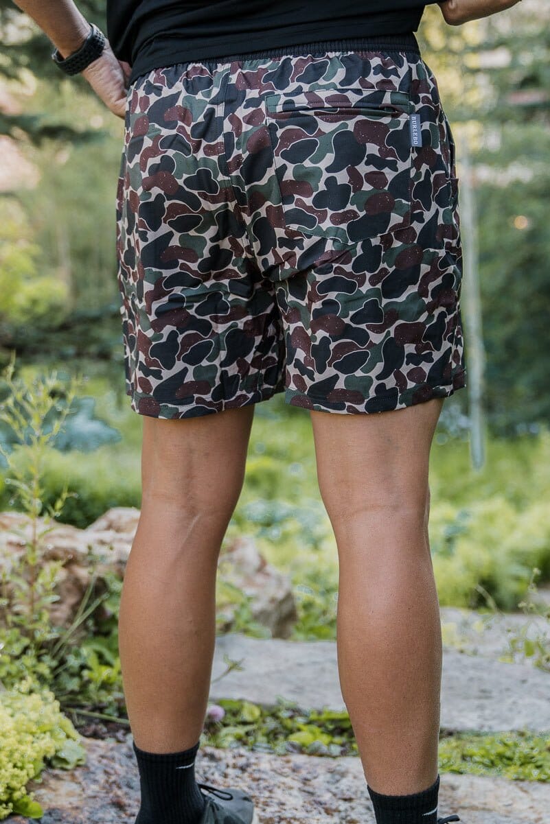 Athletic Short - Throwback Camo - Black Liner - BURLEBO