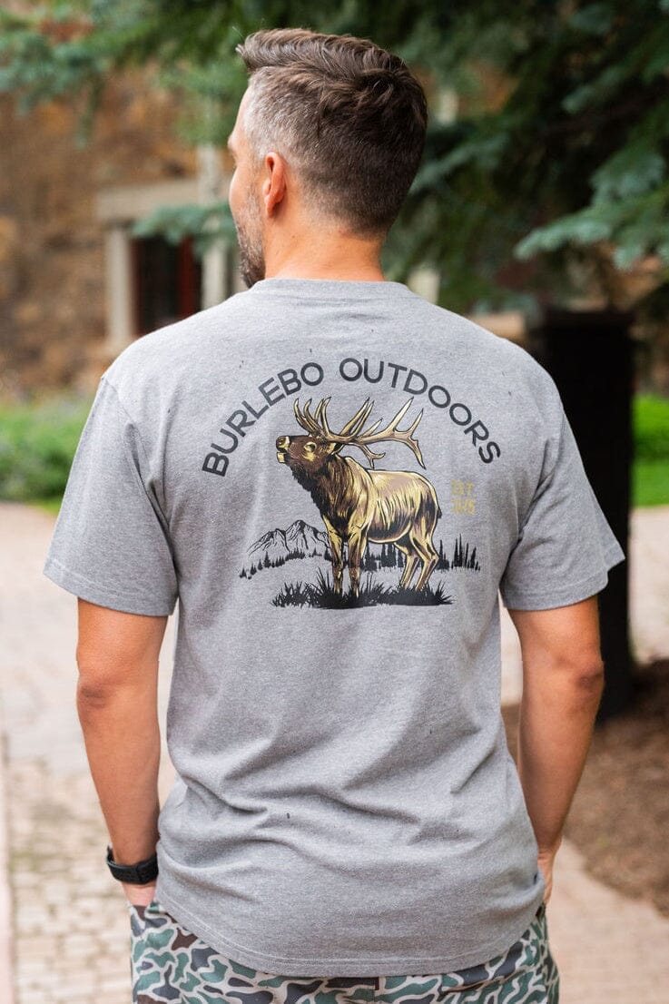 Bull Elk - SS - Dark Heather Grey - BURLEBO