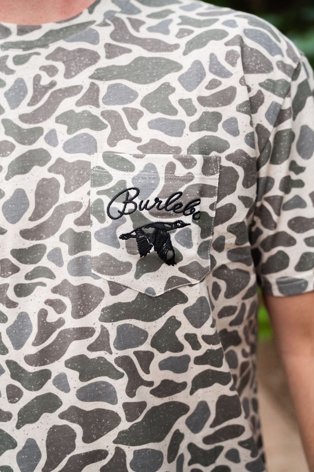 Classic Deer Camo - SS Burlebo Outdoors Pocket Tee - BURLEBO