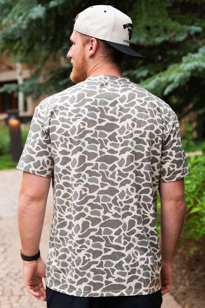 Classic Deer Camo - SS Burlebo Outdoors Pocket Tee - BURLEBO