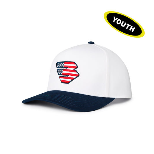 Youth Cap - Patriotic Flying B - Navy