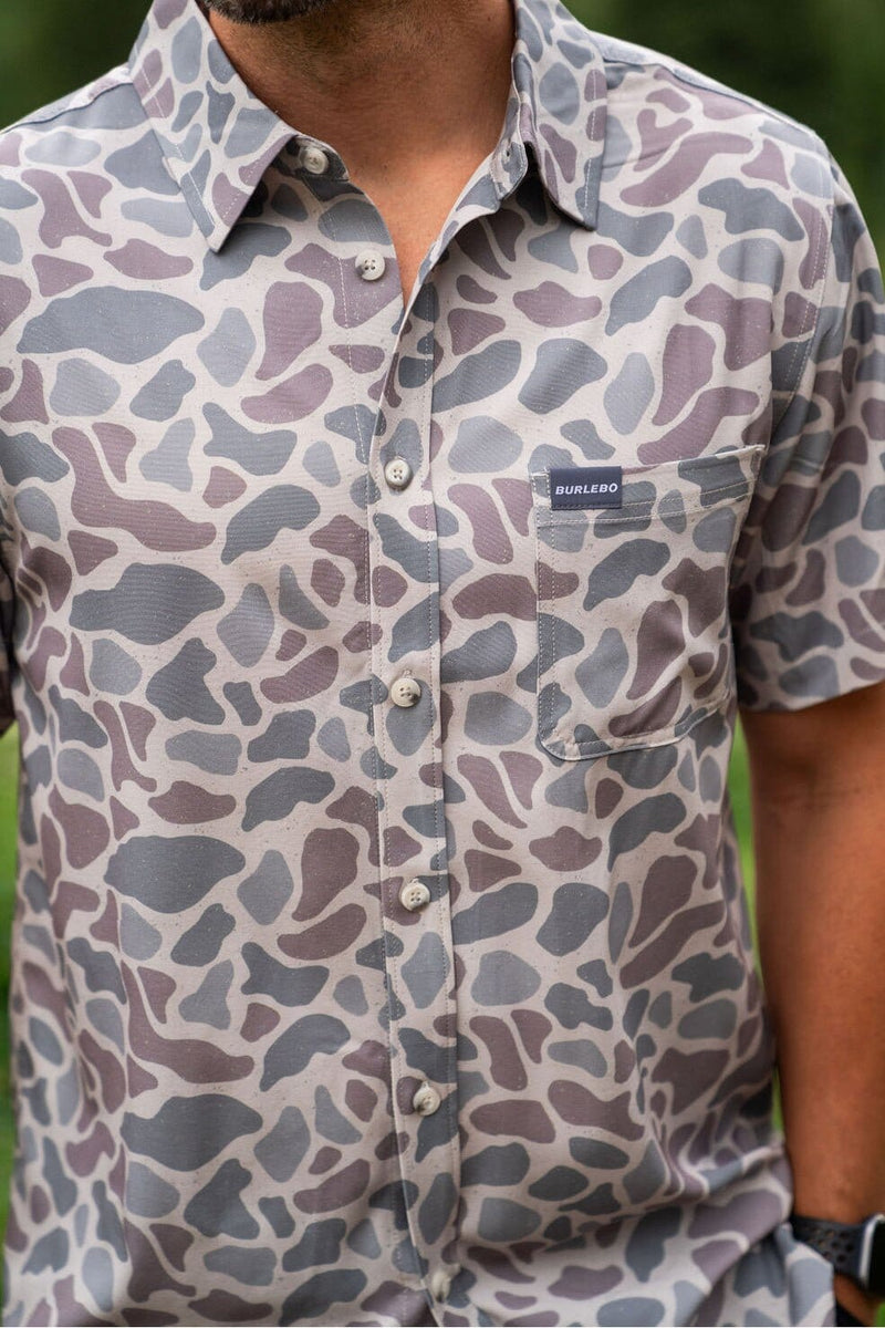 Performance Button Up - Classic Deer Camo - BURLEBO