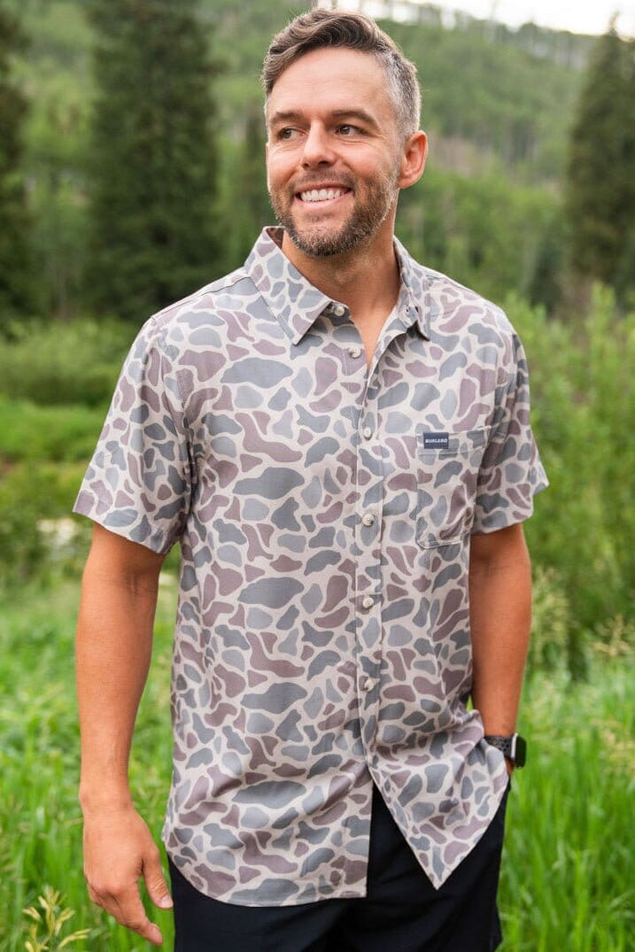 Performance Button Up - Classic Deer Camo - BURLEBO