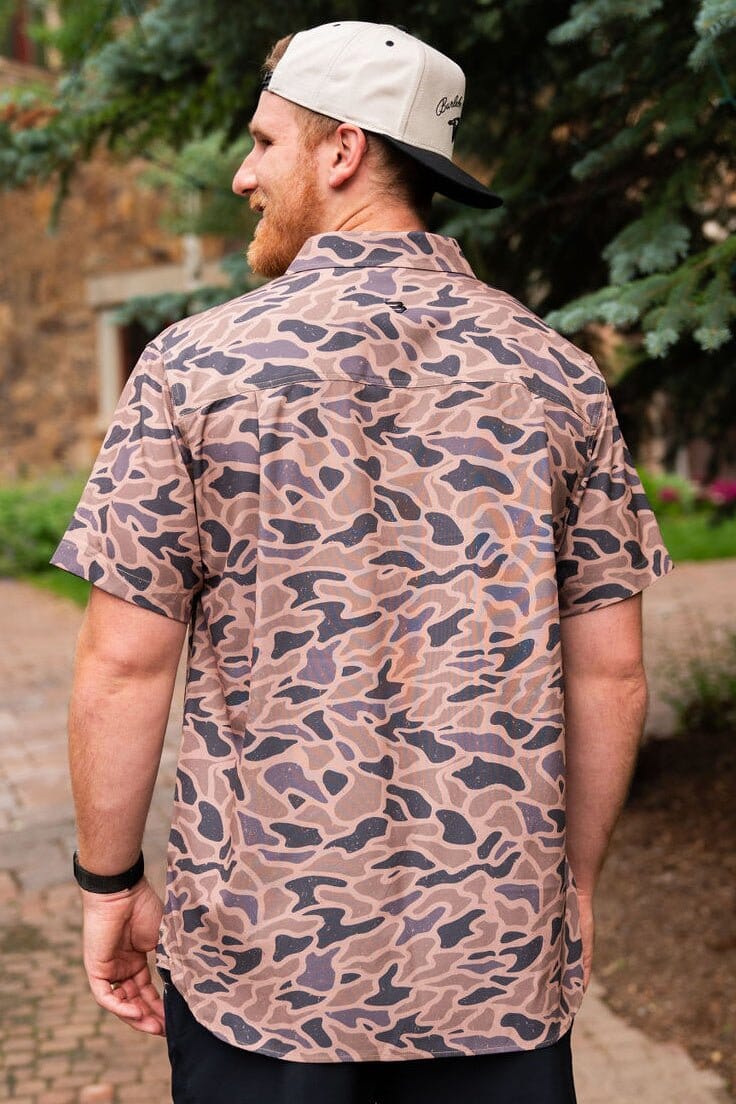 Performance Button Up - Gauge Camo - BURLEBO