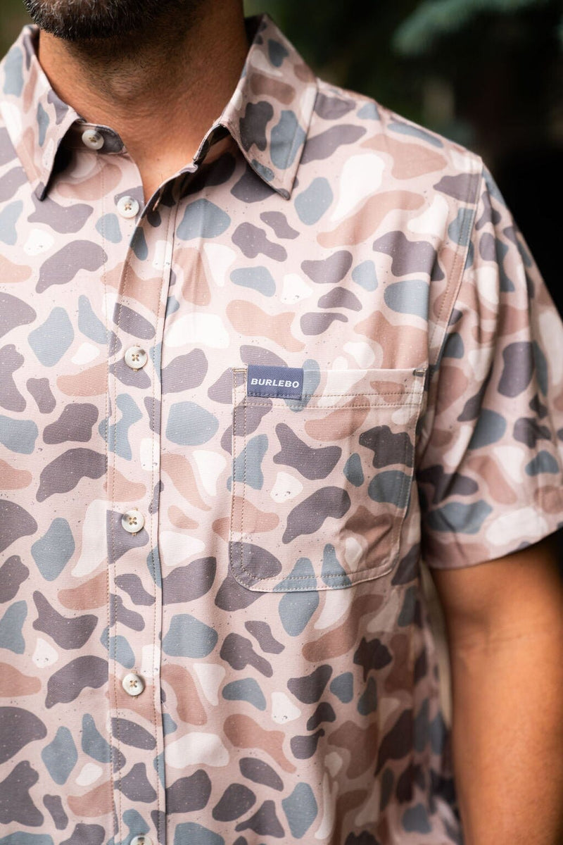 Performance Button Up - Pintail Camo - BURLEBO