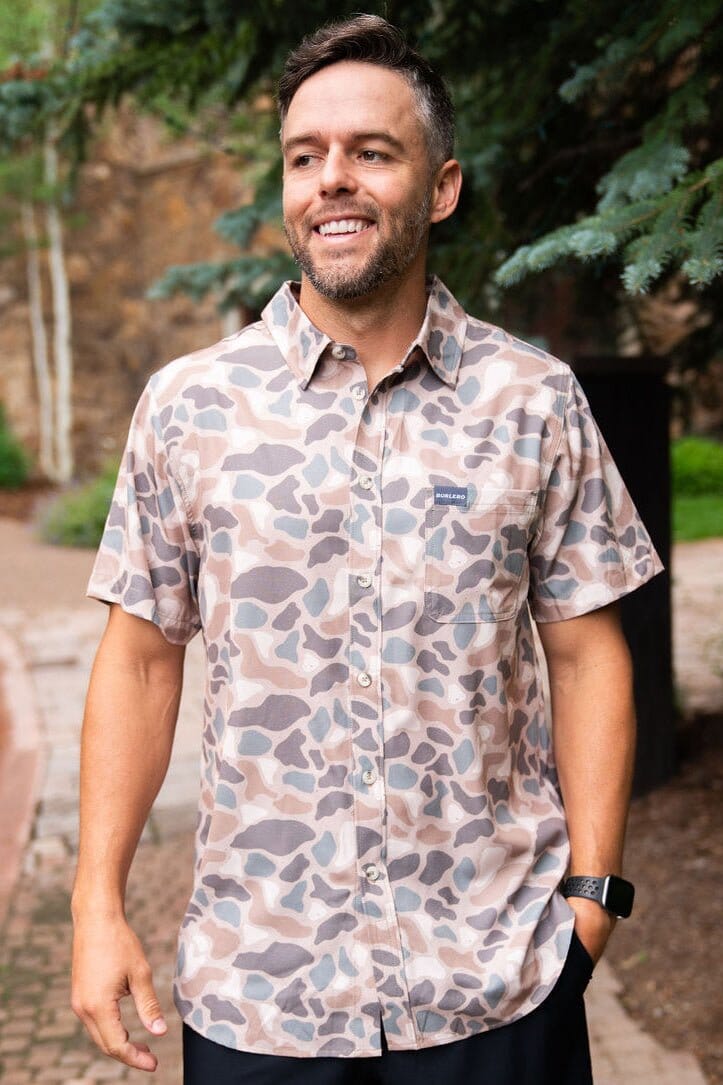 Performance Button Up - Pintail Camo - BURLEBO