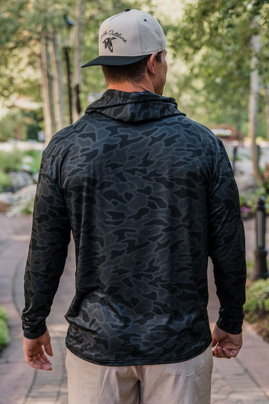 Performance Hoodie - Black Camo - BURLEBO