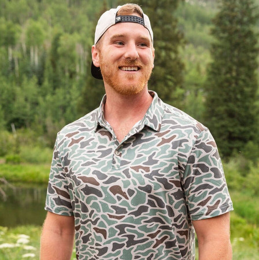 Performance Polo - Retro Duck Camo - BURLEBO