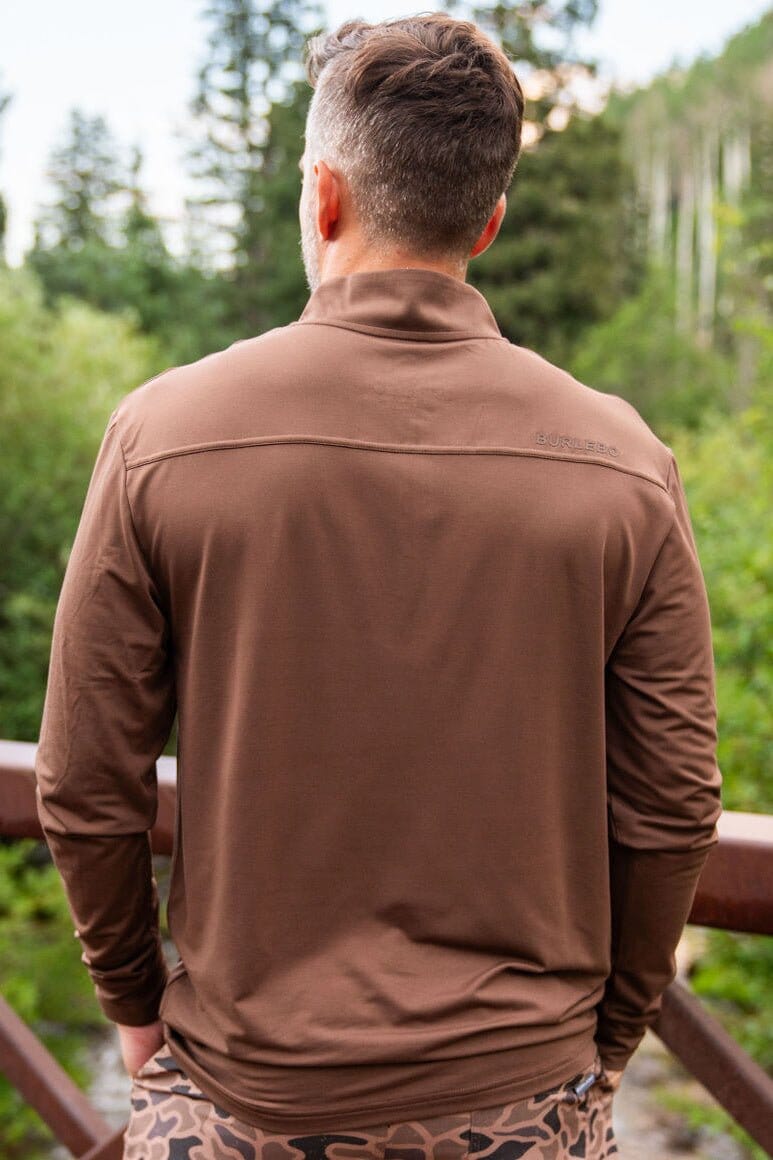 Performance Quarter Zip - Heather Brown - BURLEBO