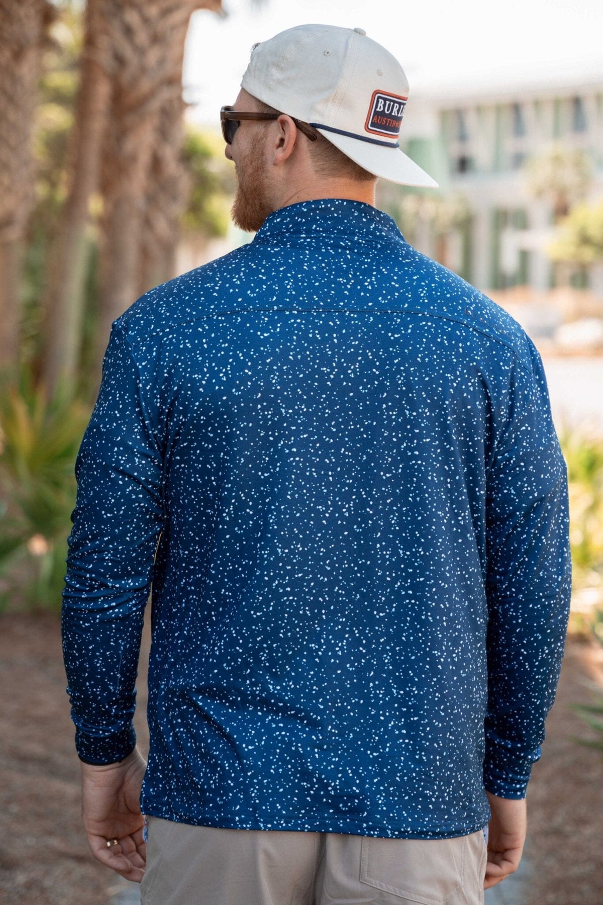 Performance Quarter Zip - Navy Speckled - BURLEBO