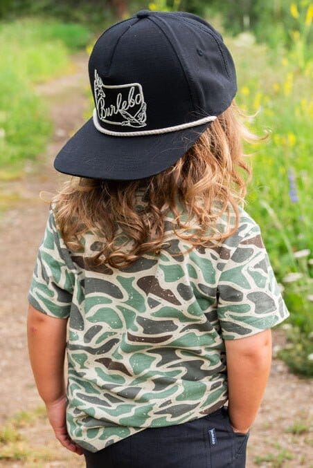 Youth Tee - Retro Duck Camo - Duck On Water - BURLEBO