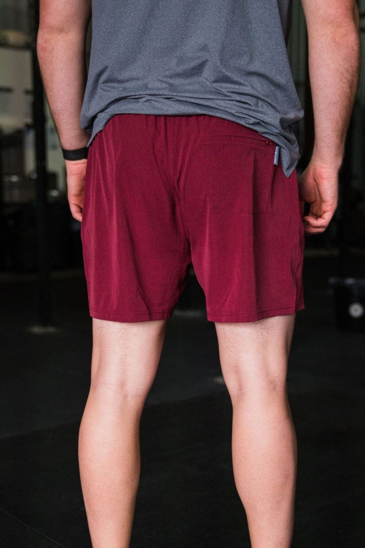 Athletic Short - Maroon - White Camo Liner - BURLEBO