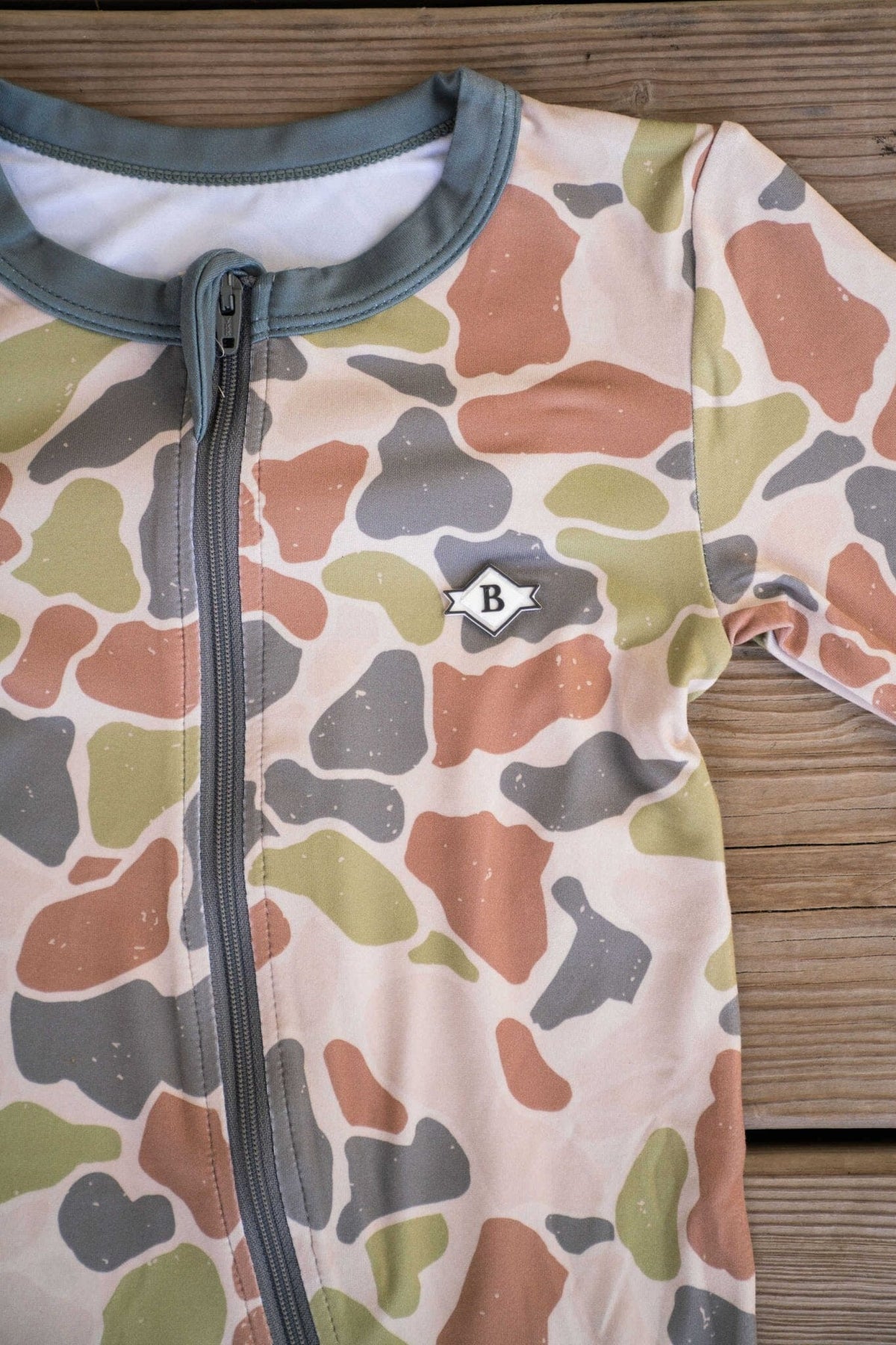 Baby Zip Up - Driftwood Camo - BURLEBO