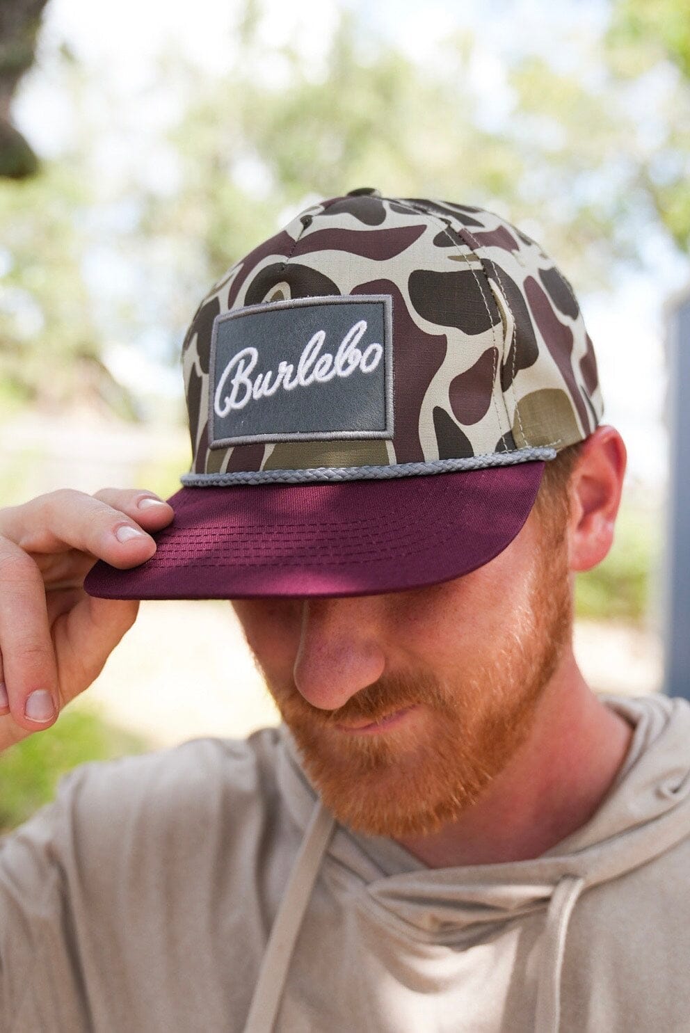 Cap - Maroon Bill BURLEBO Patch - BURLEBO