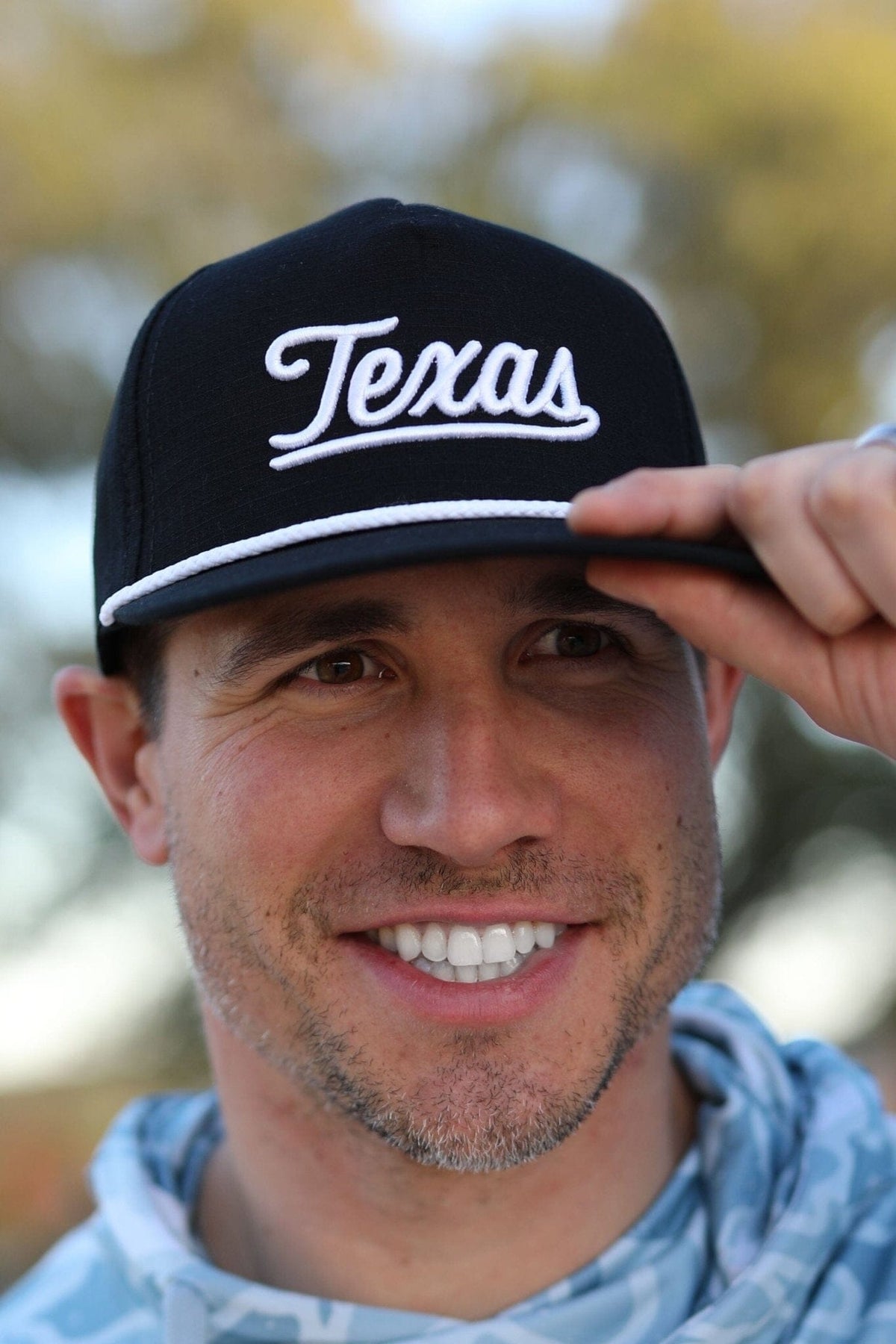 Cap - Texas Script - BLACK - BURLEBO