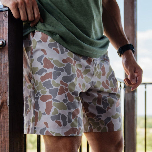 Driftwood Camo Everyday Shorts - BURLEBO