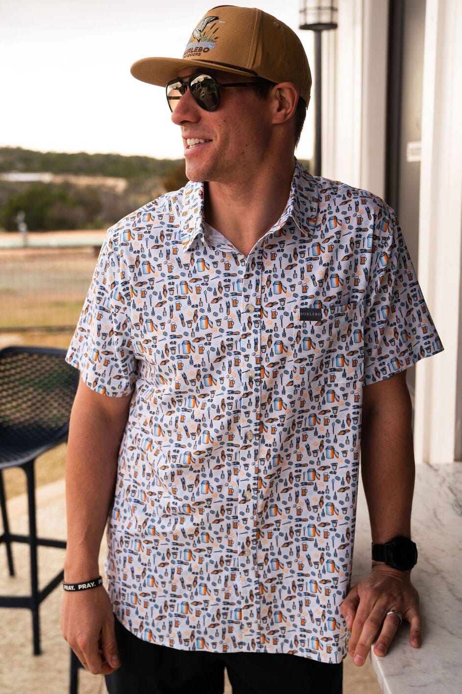 Performance Button Up - Crawfish Boil - BURLEBO