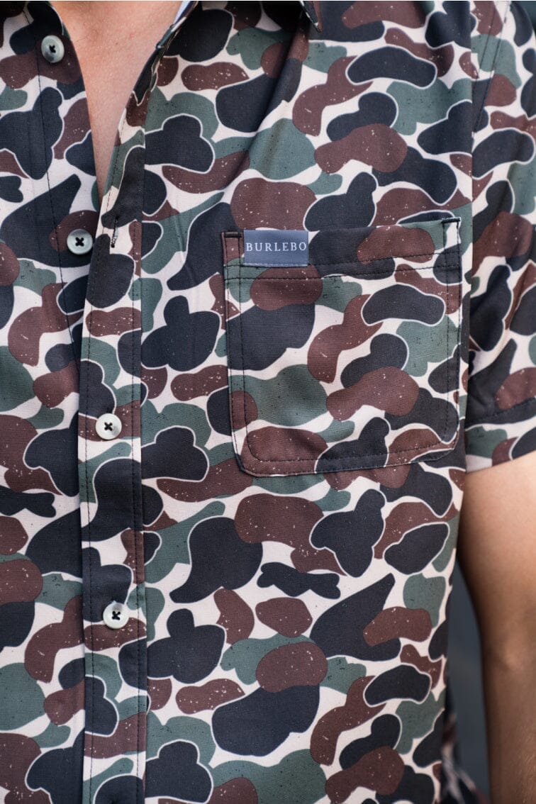 Performance Button Up - Throwback Camo - BURLEBO