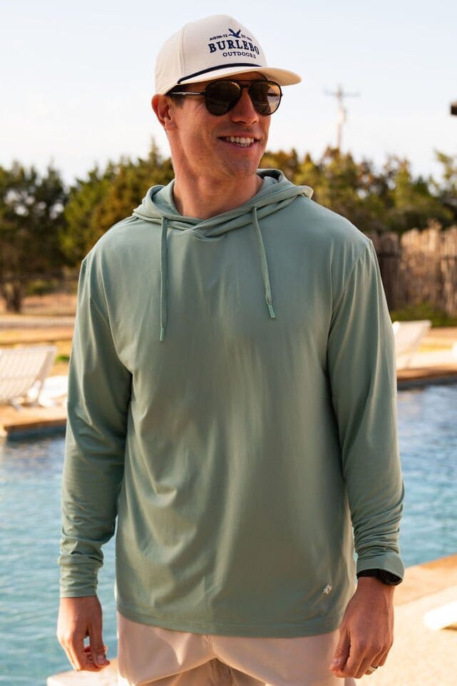 Performance Hoodie - Ocean Swell - BURLEBO