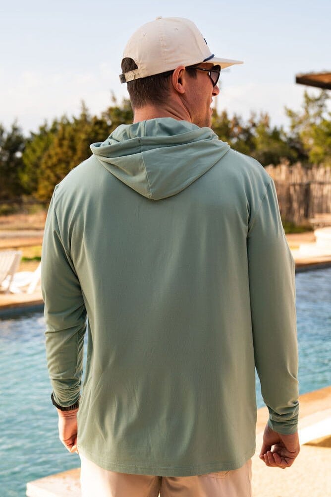 Performance Hoodie - Ocean Swell - BURLEBO