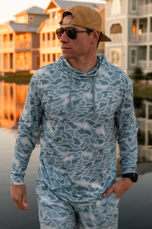 Performance Hoodie - Seaside Camo - BURLEBO