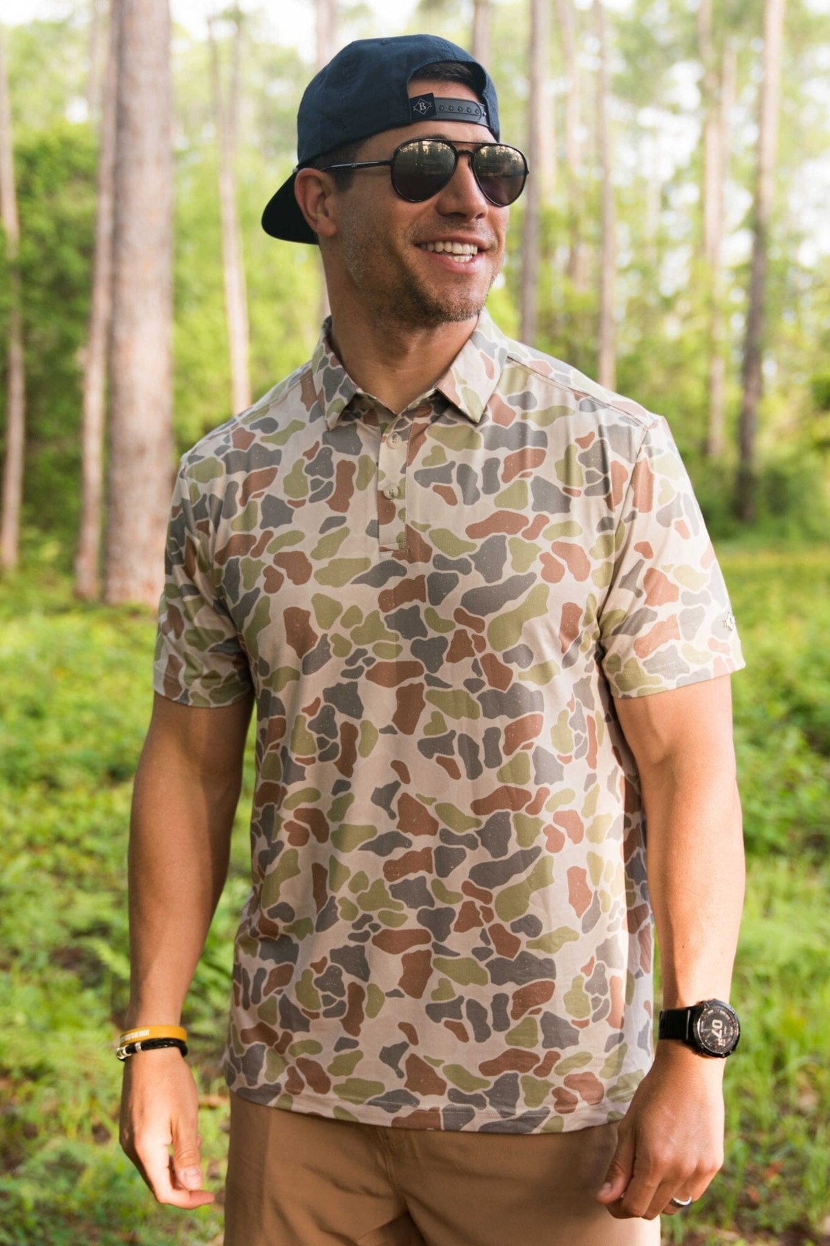 Performance Polo - Driftwood Camo - BURLEBO