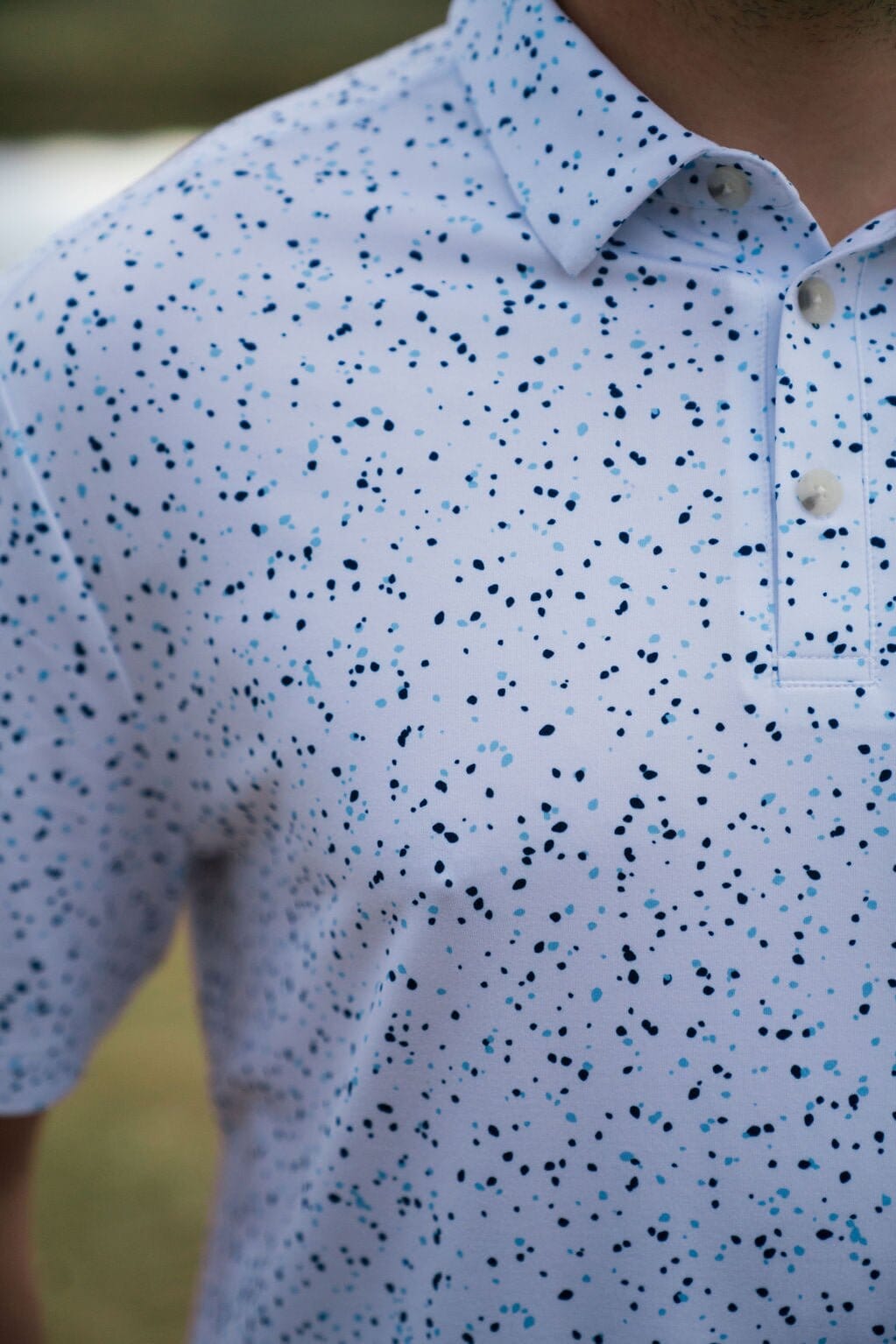 Performance Polo - White Speckled - BURLEBO