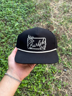 Youth Cap- Black Patch Logo - BURLEBO