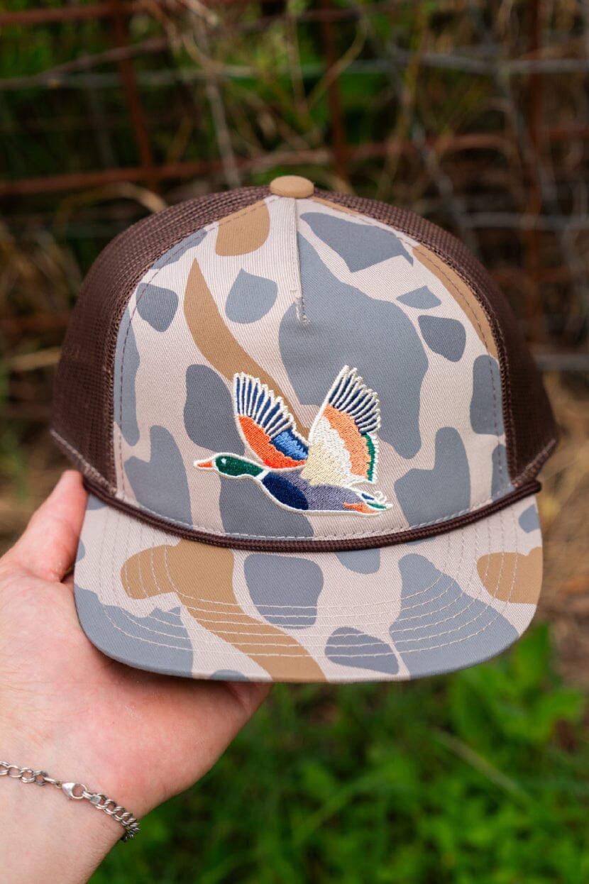 Youth Cap - Retro Camo Duck - BURLEBO