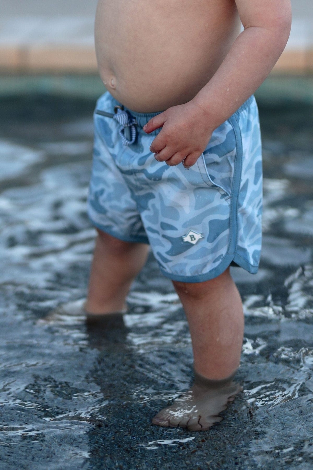 Youth Swim Trunk - Seaside Camo - BURLEBO